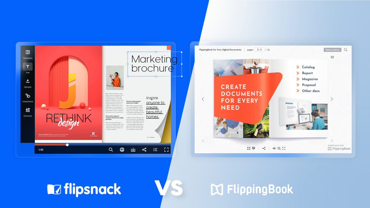 Cover of Flipsnack vs. FlippingBook article